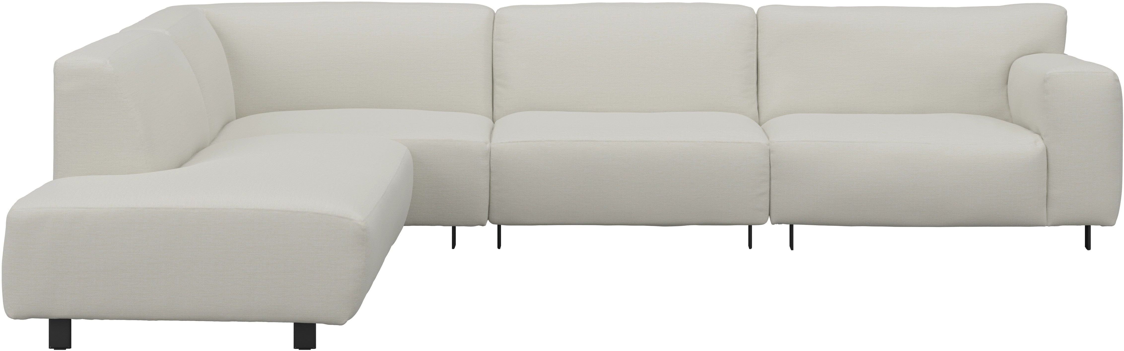 Freja Off White Textured Large Left Hand Facing Corner Sofa