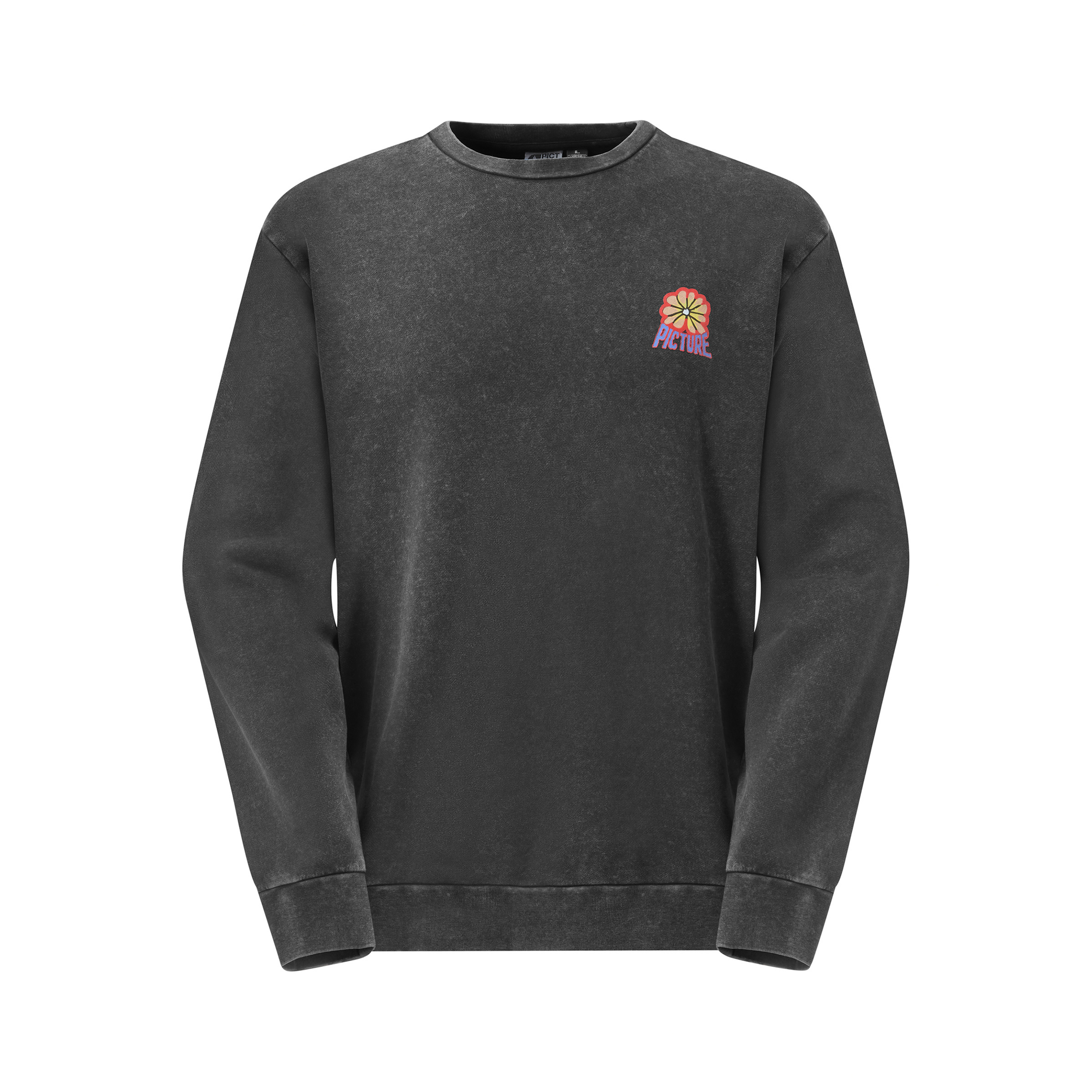 Picture Karo Crew Herren Pullover grau Größe M Lifestyle Hautfreundlich