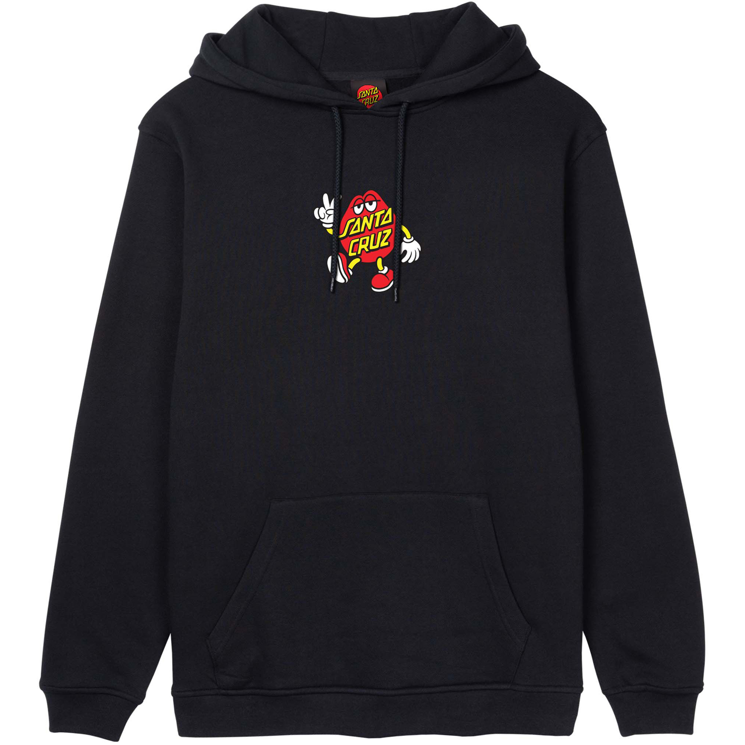 Santa Cruz Dot Guy Front Herren Hoodies schwarz Größe S Hautfreundlich