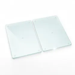 GLASPLATTE 2x 40x52cm Transparent