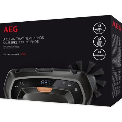 AEG Saugroboter Zubehör-Set "ARK2 PerformanceKit", bunt (schwarz, rot, weiß), Staubsaugerdüsen, mit Bürstenrolle, 3 Seitenbürsten + 3 XXL Filter
