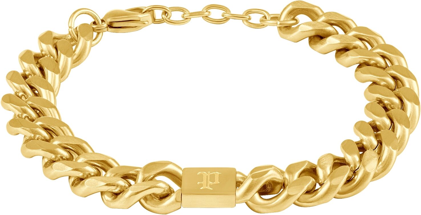 Armband POLICE "Interstellar", gold (gelbgoldfarben), Armbänder, 22cm, Edelstahl, Armband