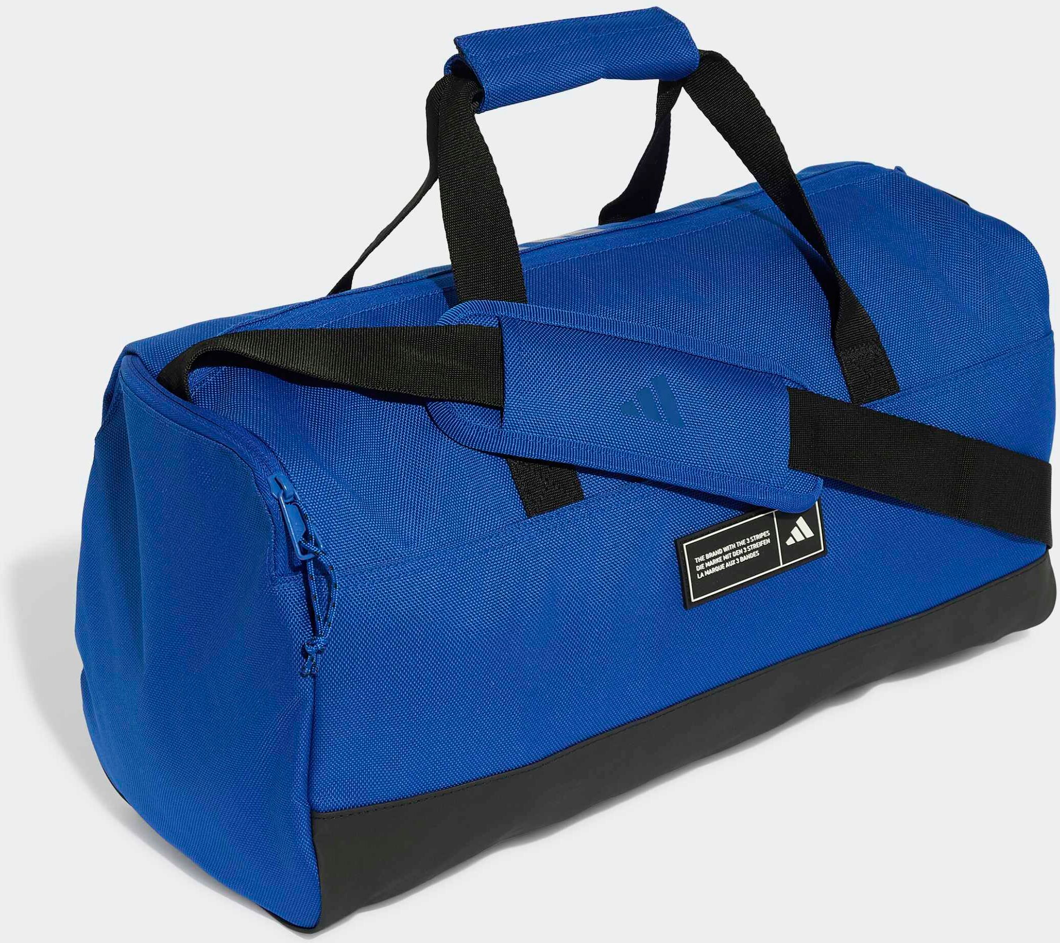 Sporttasche ADIDAS PERFORMANCE "3 STRIPES WEEKENDER DUFFEL BAG SMALL", Damen, blau (royal blau, schwarz), Obermaterial: 100% Polyester, Taschen Sporttasche, für Erwachsene, mit sportlichem Stil royal blau, schwarz Einheitsgröße