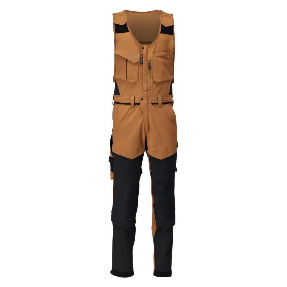 Mascot Stretch-Kombihose m. Kniet. nussbraun/schwarz, Gr.82C58 (XS) (229309)