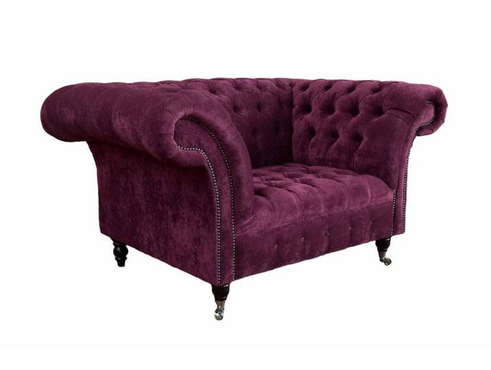 Xlmoebel Chesterfield-Sessel Luxuriöser Ohrensessel im modernen Design aus Stoff (1-St., Ohrensessel), Made in Europa