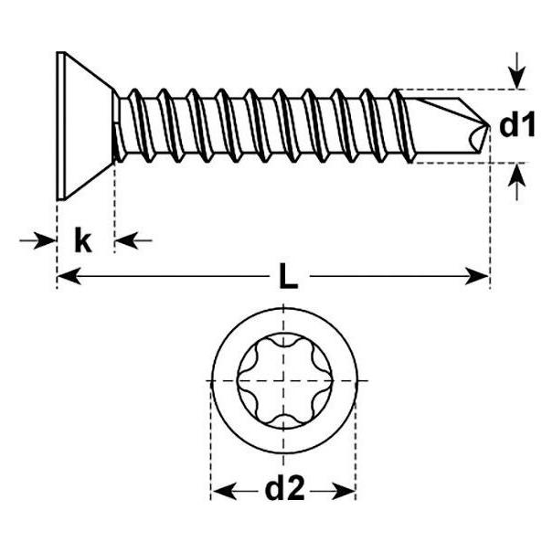 Werkstarck Senk-Bohrschrauben A2 (515272010)