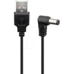GOOBAY 55157 - USB A Stecker auf 2,1mm DC Stecker 0,5 m