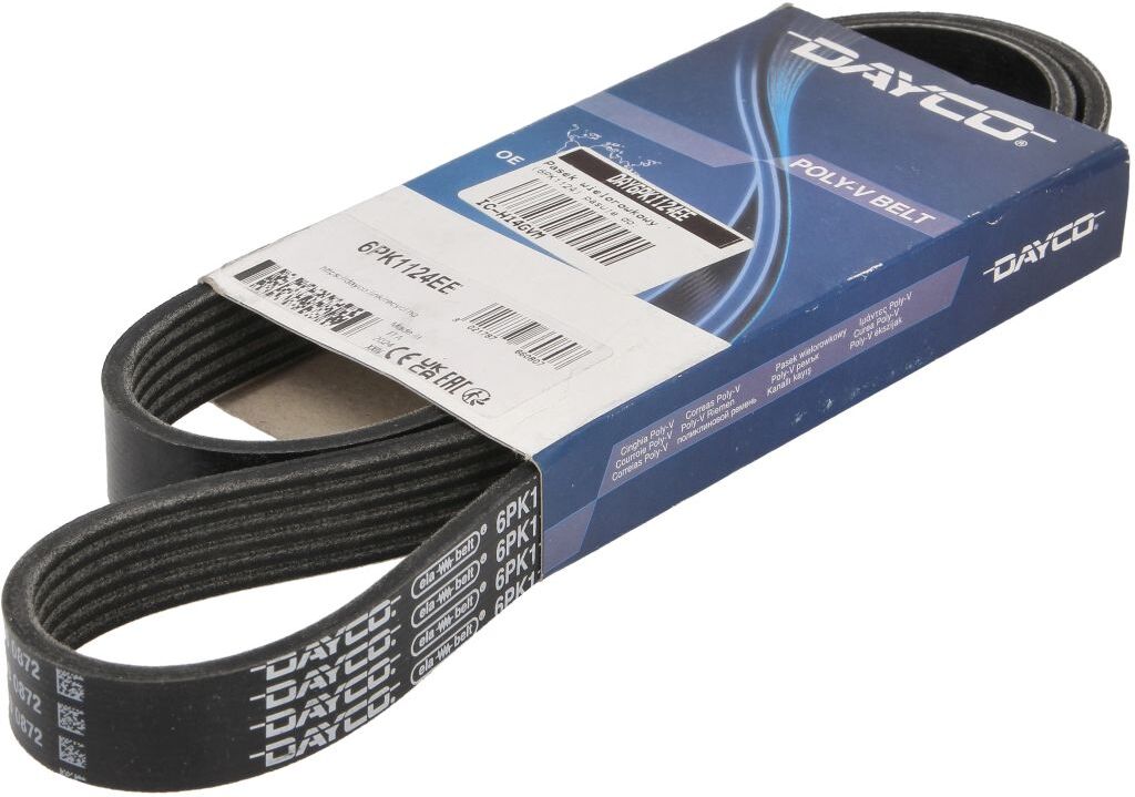 Courroie à nervures trapézoïdales DAYCO 6PK1124EE