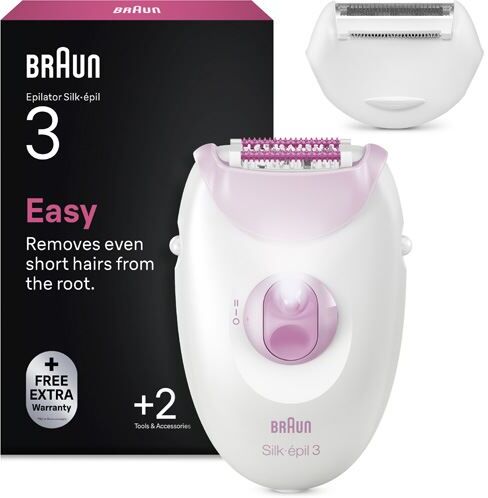 Braun Depiladora  Silk-Épil S3 SE3-031 - Rosa