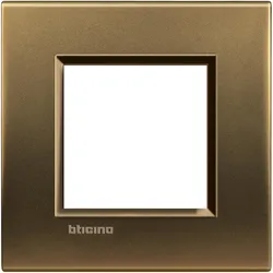 Legrand LNA4802BZ Abdeckrahmen LIVINGLIGHT: 1-fach, 2 Module, Farbe: Bronze