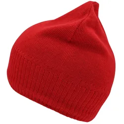Strickmütze "MB7925" Fleece-Futter - red