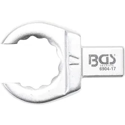 BGS Einsteck-Ringschlüssel offen 17 mm Aufnahme 9 x 12 mm - 6904-17