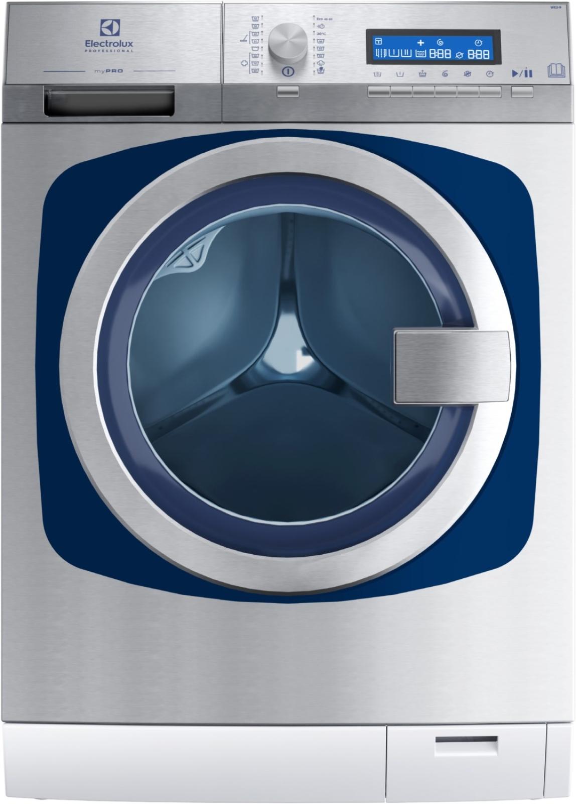 Electrolux Professional WE2-9 myPRO, Frontlader, 9 kg Fassungsvermögen, 75 dB Geräuschpegel, 1400 U/min Schleuderdrehzahl, , Farbe: Blau, Silber