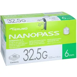 Terumo Nanopass 32,5 Pen Kanüle 0,22x6 mm