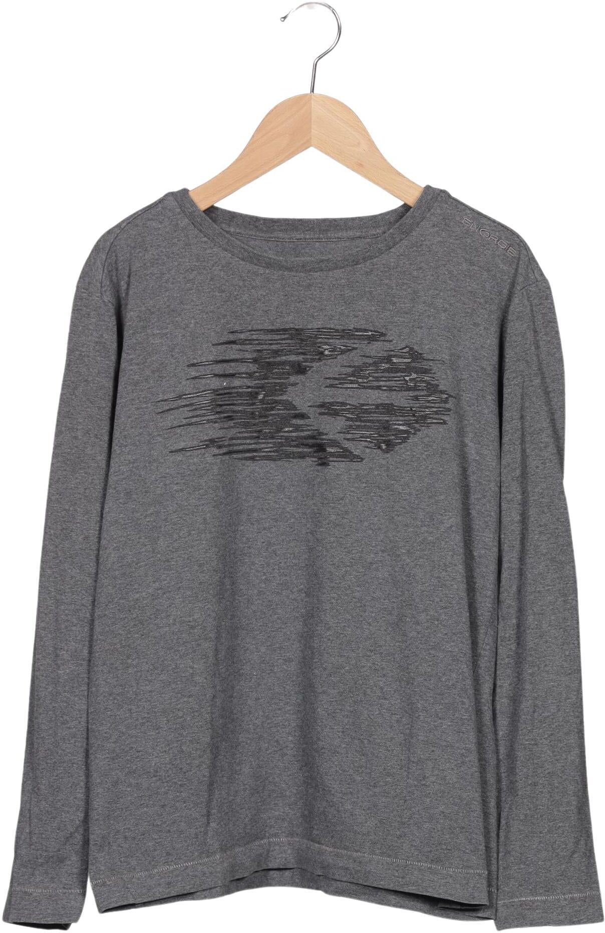 Energie Damen Langarmshirt, Grau, Gr. L, kein / Etikett - Second Hand