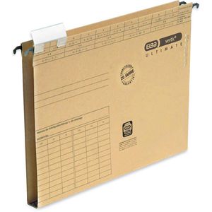 Elba Hängesammler Vertic Ultimate, 100570015, A4, 20mm, braun, aus Karton, 25 Stück