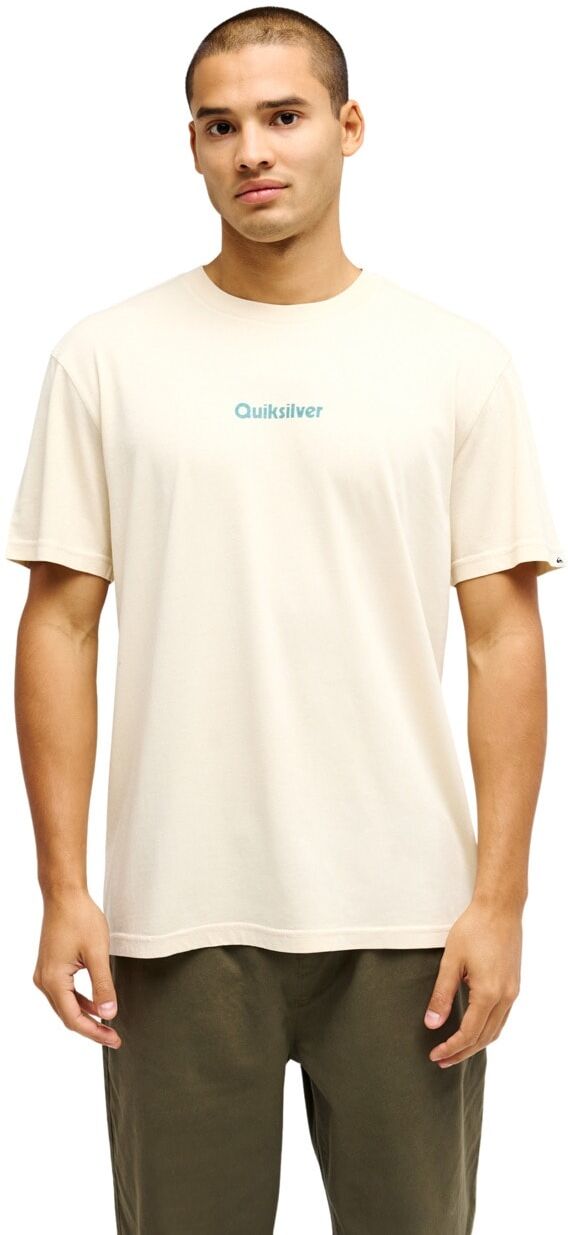 T-Shirt QUIKSILVER "Evo Rays", Herren, Gr. L, beige (bone weiß), Obermaterial: 100% Baumwolle., Shirts T-Shirt bone weiß L