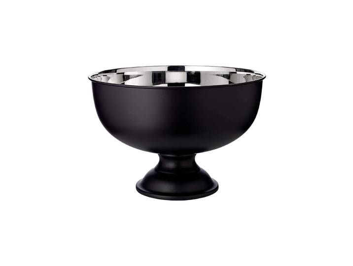 Premium Sektkühler „Pearl“ aus Edelstahl Schwarz, Silber EDZARD