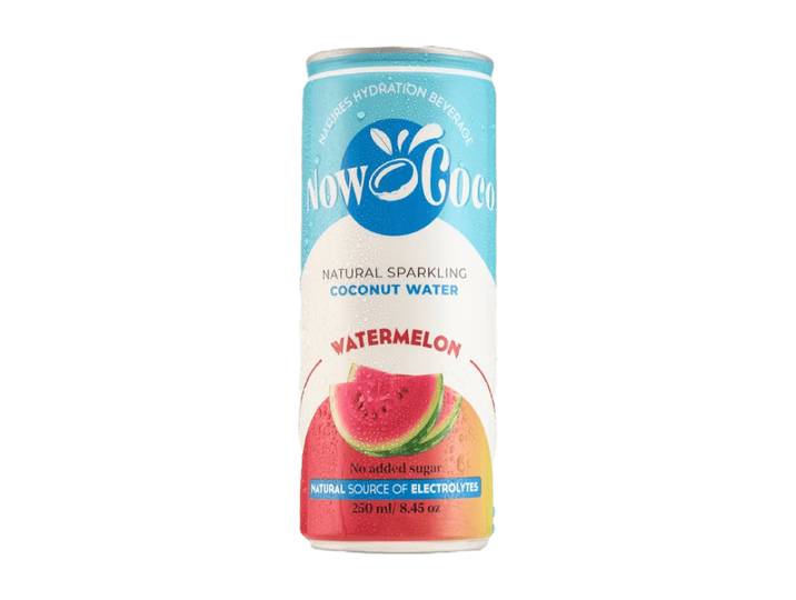 NOW COCO Eau de coco pétillante à la pastèque 250 ml