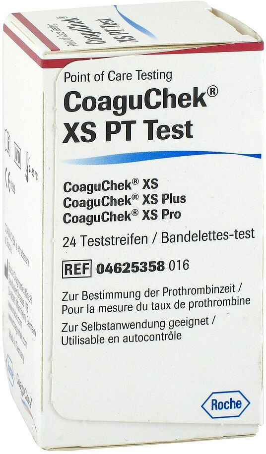 Coaguchek Xs Pt Test 24stk