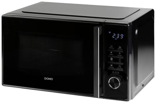 DOMO DO22501G Mikrowelle Schwarz 900W Grillfunktion, Timerfunktion