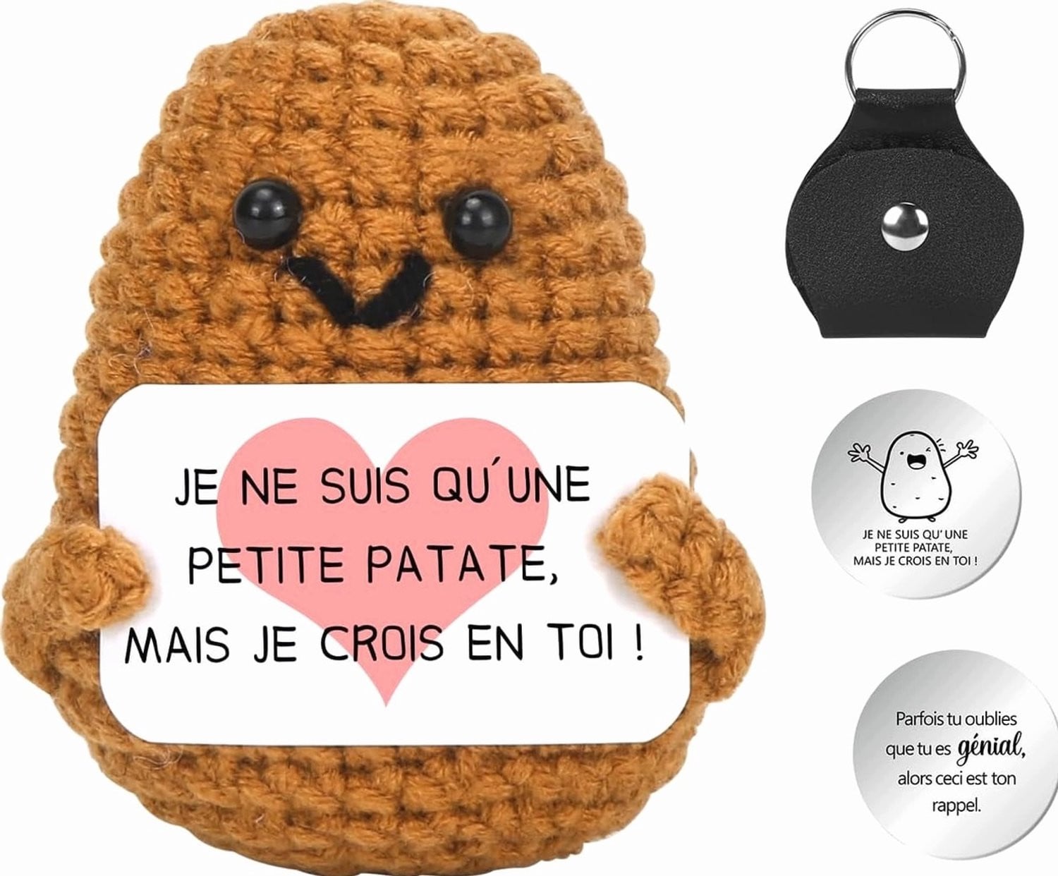 Motiverende Aardappel Figuur - Charmante Mini Decoratie voor op tafel