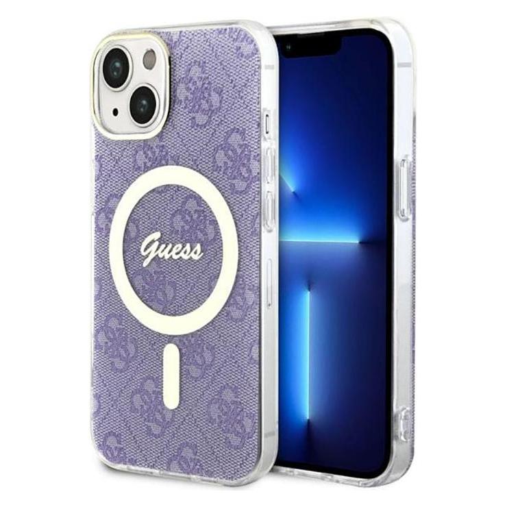 Guess GUHMP14MH4STU iPhone 14 Plus 6.7" purple/purple hardcase 4G MagSafe (Apple iPhone 14 Plus) (GUE002757-0)