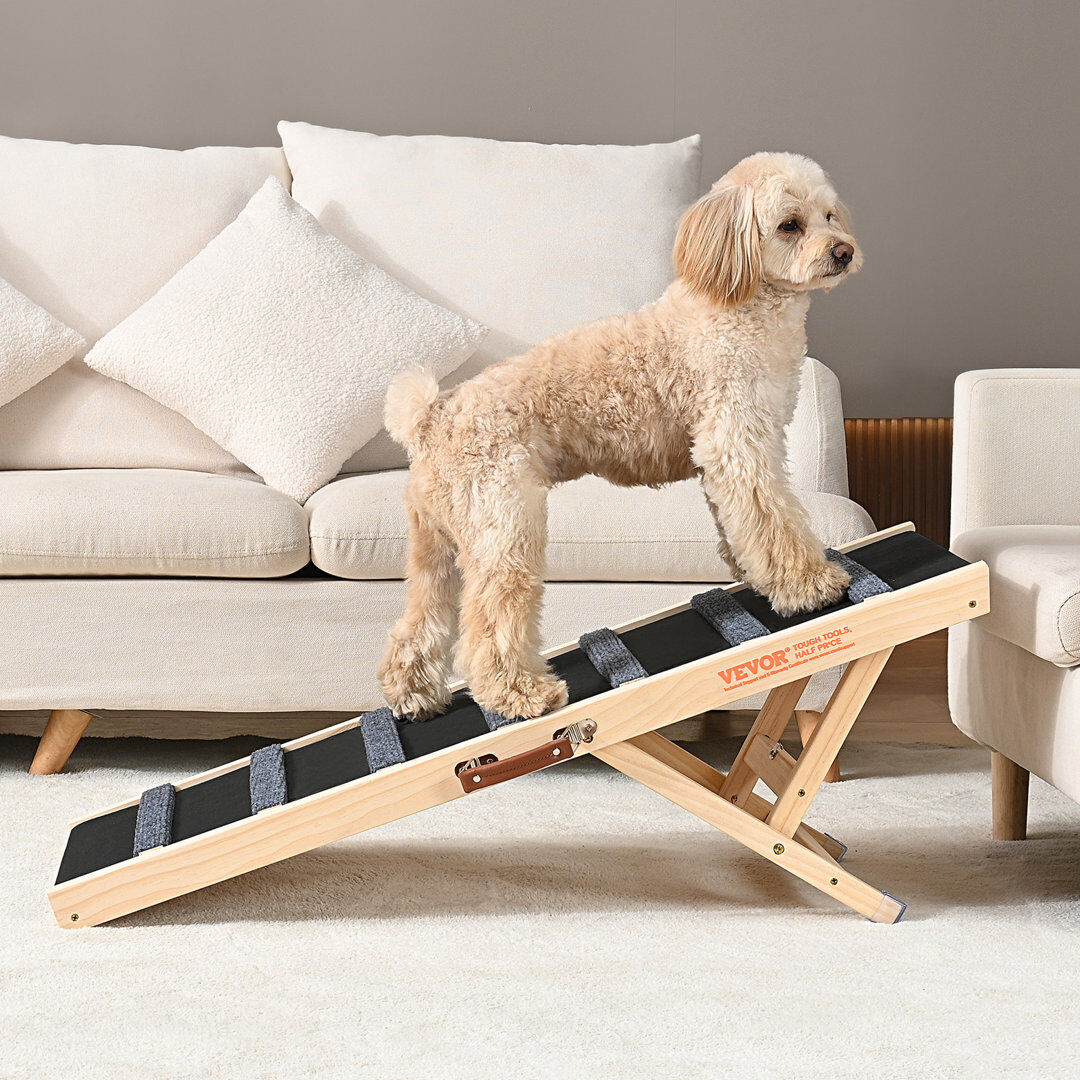 VEVOR Pet Ramps Beige Small (55.9cm H x 39.9cm W x 99.8cm D)