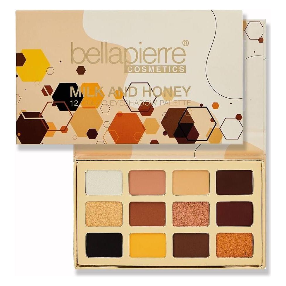 Bellapierre Cosmetics Milk & Honey 12 color Eyeshadow Palette (Milk & Honey) (5742349)