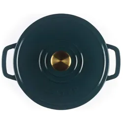 Salter BW13771GR Chester 3,4 L Gusseisenauflaufform 24 cm Grün, Pfanne + Kochtopf, Grün