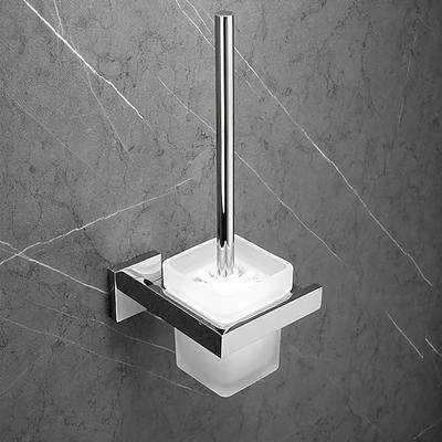WC-Bürstenhalter Moderne Brille 304 Edelstahl ABS-Metall Badezimmer Wandmontage - 1St
