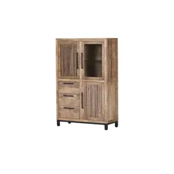 Highboard   ¦ holzfarben ¦ Maße (cm): B: 95 H: 145 T: 43.0