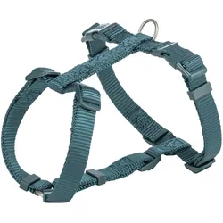 Trixie *Premium H-harness, L: 60–87 cm/25 mm, petrol (L, Hund, Allgemein, Spazieren), Halsband + Leine