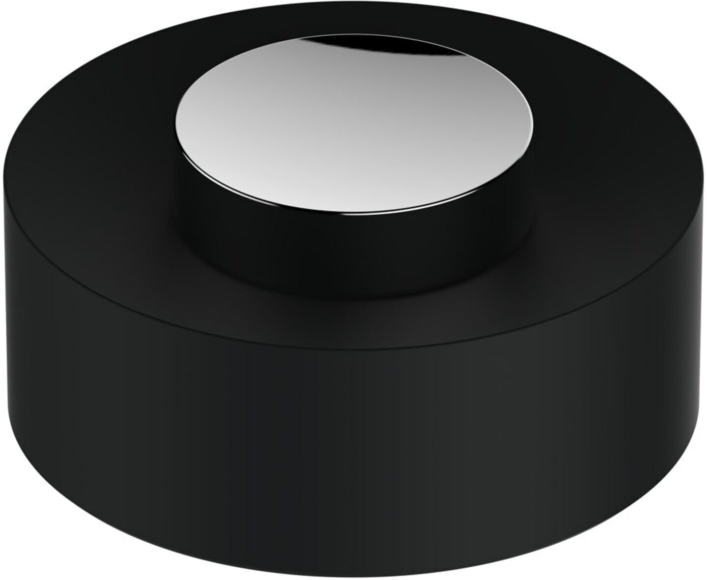 Keuco Kunststoff-Deckel Plan lo., D. sw-grau, Griff Edelstahl-finish (04989070137)