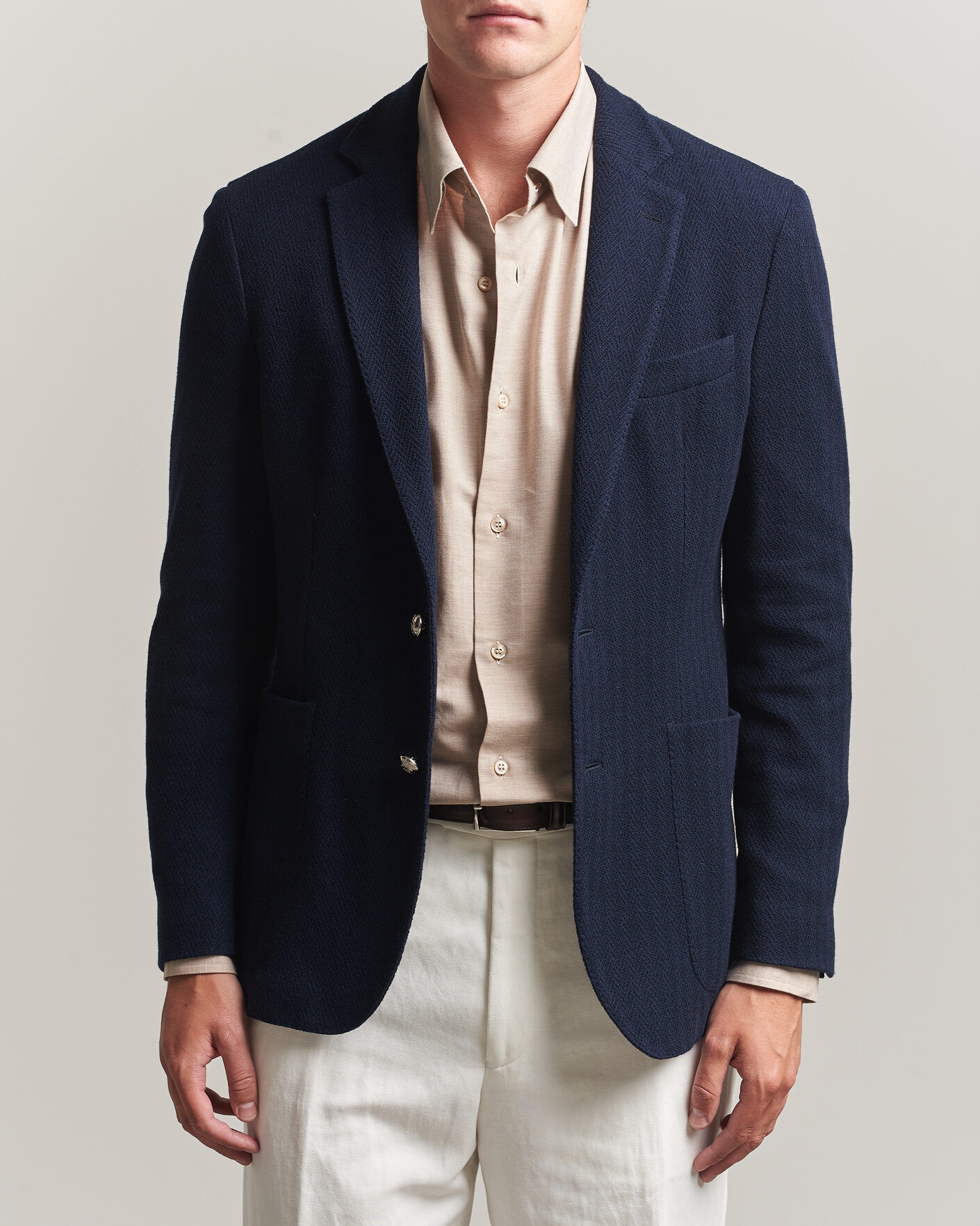 Ralph Lauren Purple Label Cashmere/Silk Herringbone Blazer Navy men EU52 Blå