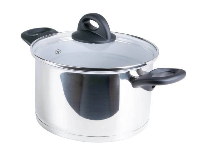 Kochtopf GENIUS Set, 2-teilig 20 cm , bunt (silberfarben, weiß), Ø:20cm, Töpfe, Kochtopf