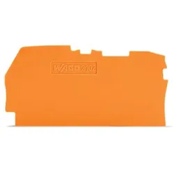 Wago 2102-1292 Abschluss- und Zwischenplatte,0,8 mm dick,orange 21021292  - 25 Stück