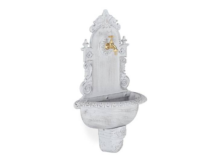 Relaxdays XL Wandbrunnen antik