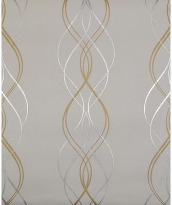 Antonina Vella Aurora Gold & Pearl Wallpaper