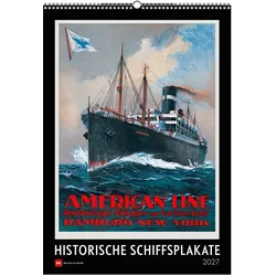 Delius Klasing, Kalender, Historische Schiffsplakate 2027