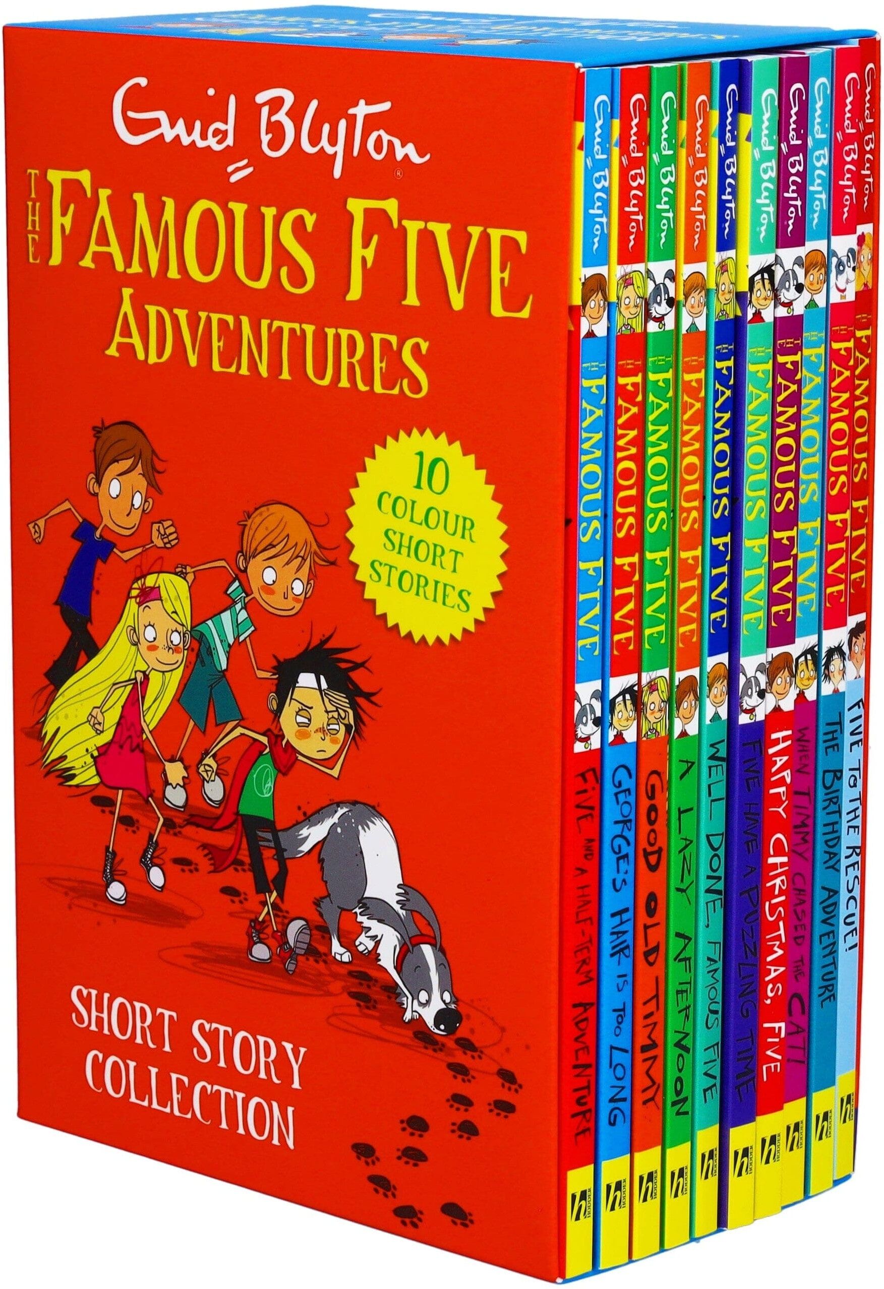 The Famous Five Adventures Short Story Collection By Enid Blyton 10 Colour Books Box Set - Ages 9-11 - Paperback Hachette