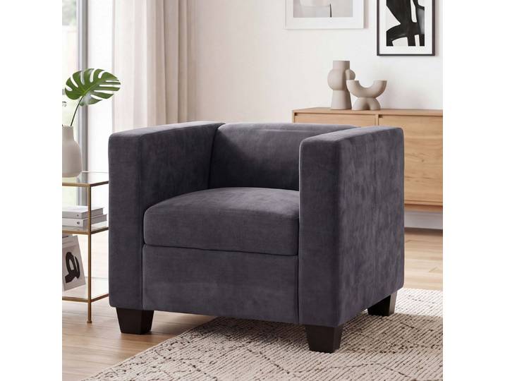 MCW Loungesessel Lille-C, Moderner Lounge-Stil, weicher Chenille-Stoff mit hoher Stoffqualität
