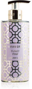 Vivian Gray Funky Pink Vanilla & Patchouli sabonete líquido para mãos com perfume 400 ml. Funky Pink Vanilla & Patchouli