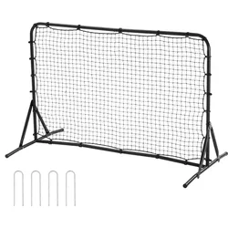VEVOR Fußball-Rebound-Netz 6 x 4 Fuß tragbares Trainingsgeschenk, doppelseitiges Rebound-Netz, Fußball-Trainingsgerät Hilfsmittel und Ausrüstung für alle Altersgruppen Kick-Back Rebounder