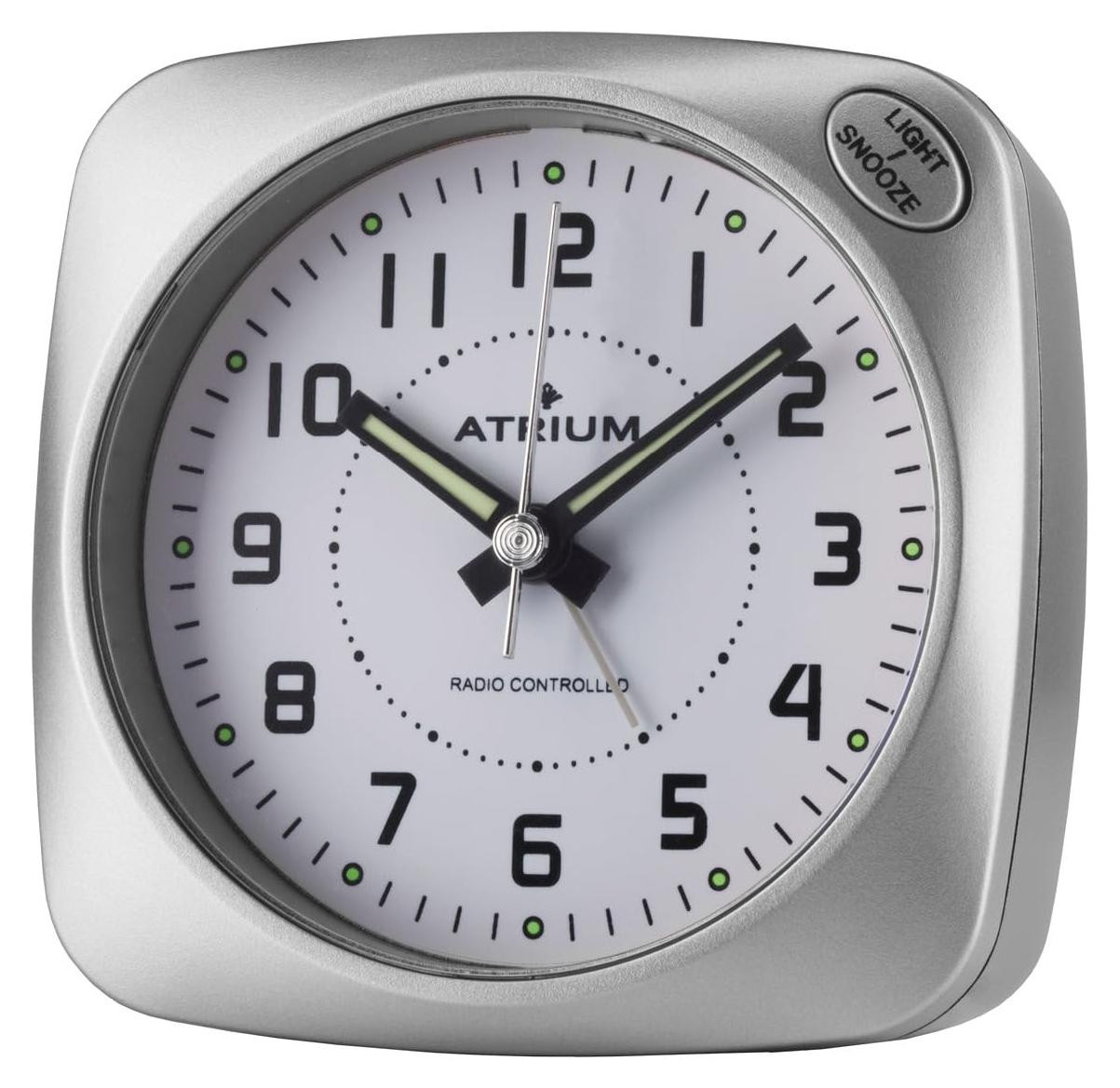 Dripio Analoge Wekkerradio Zilver - Quartz met Grote Cijfers en Verlichting