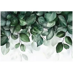 FOTOTAPETE Blätter Natur Grün Wohnzimmer Vlies Tapete 150x105