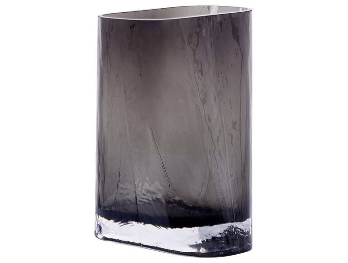 Beliani Blumenvase Glas grau Mitata, Grau, Mode, 20 cm, Dekoration, Vasen, Glasvasen