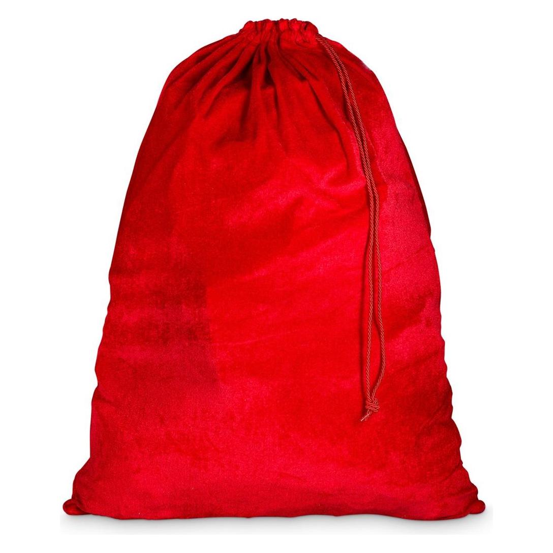 Idena Weihnachtsgeschenksack mit Motiv rot 50x70cm Samt (1x) (62205163)