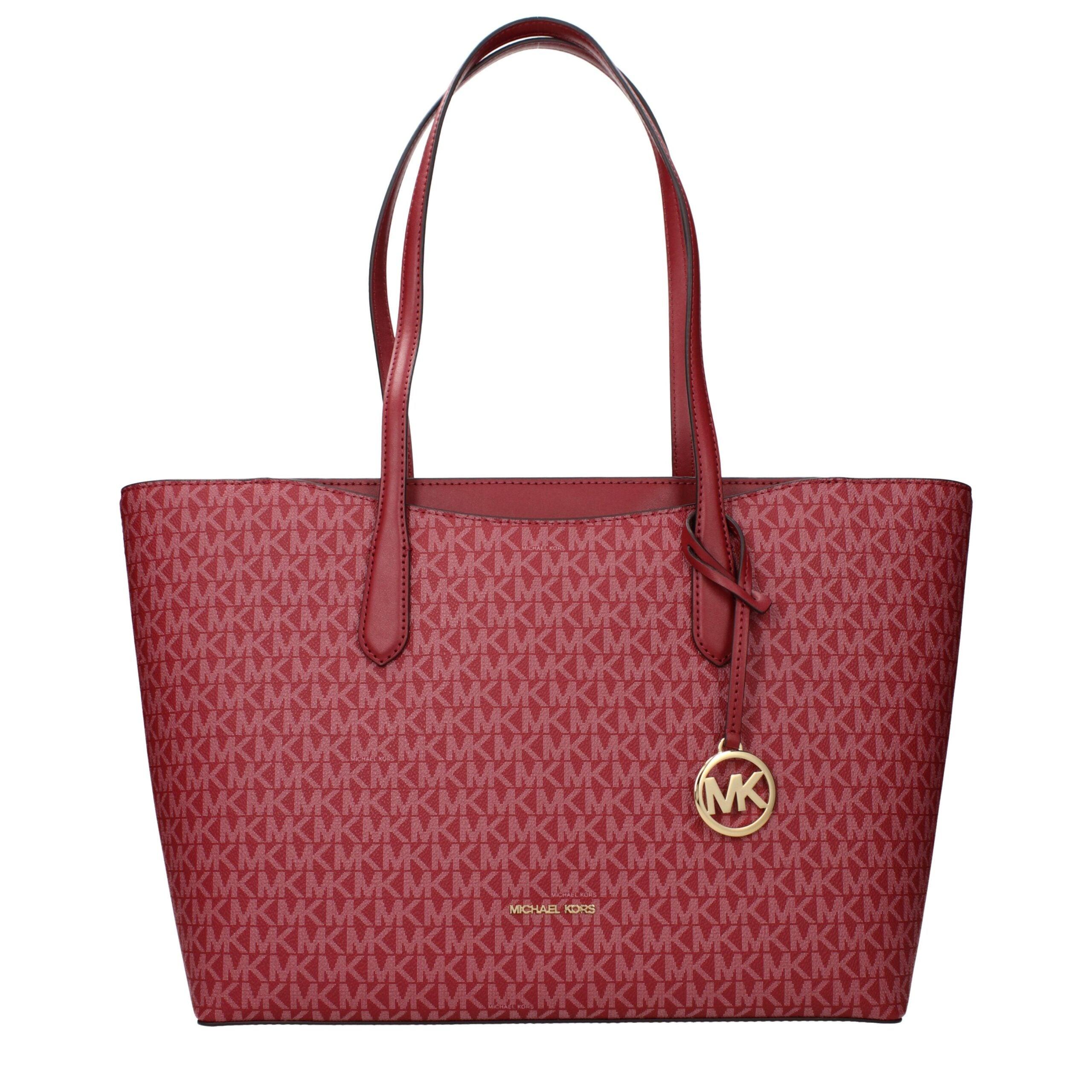 Michael Kors Rode Leren Schoudertas