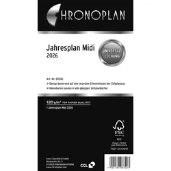 CHRONOPLAN Kalendereinlage Jahresplan Midi 2026